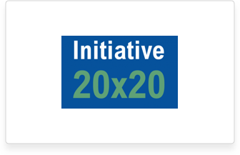 This is the 20x20 initiative logo.
